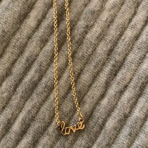Love 18” Gold Necklace